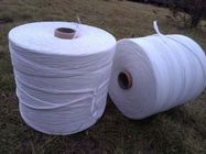 White Colored Added Caco3 PP Fibrillated Yarn 5% Hot Shrinkage Rate Free Sample