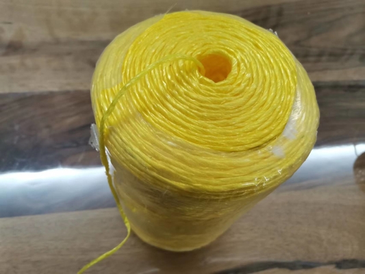 High Tenacity Tanzania 2mm Polypropylene Baler Twine Yellow Color 18000D