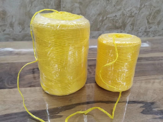 18KD Diameter 2mm Tanzania Polypropylene Baler Twine Yellow Color 4 Sizes