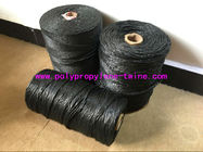 High Performance Filling Splityarn PP Yarn Black Color 2.3 - 3.8 G / D Tenacity
