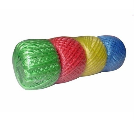 Plastic Packaging PP Raffia String , 80g Flat Film Raffia String Baler Twine