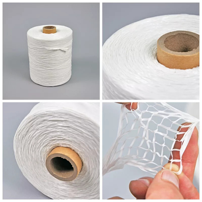 White Split Twisted Polypropylene Cable Filler Yarn 200KD-500KD