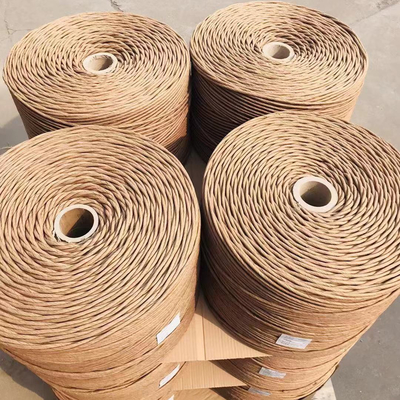 Recyclable Kraft Paper String , Paper Rope Roll For Cable Filling