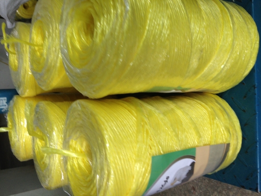 2mm Yellow PP Baler Twine Fibrillated 2g/M 250g 500g 1000g 2000g