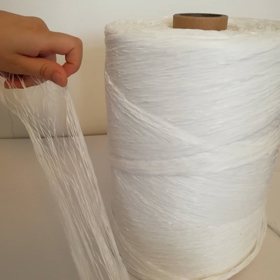 1-30mm White PP Cable Polypropylene Filler Yarn Twisted 27KD , Wire PP Filler Yarn cord 40KD