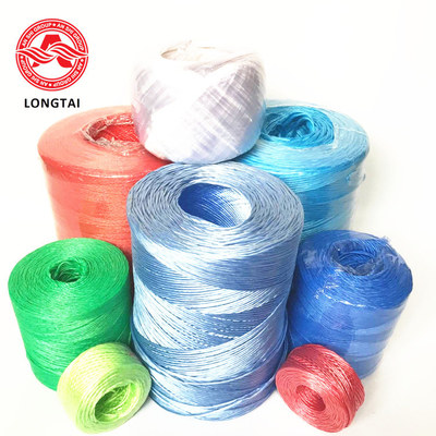 Agriculture PP Split Film Twine Fibrillated Polypropylene tying twines UV Baling twine Blue White Color