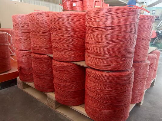 Orange Yellow PP Baler Twine Featuring 380KGF Tensile Strength and 1-2 Years Acceptable Life Strong Bale Binding Material