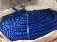 3 Strands Twisted Polypropylene Twine UV Treated High Breaking Strength Blue PE Rope