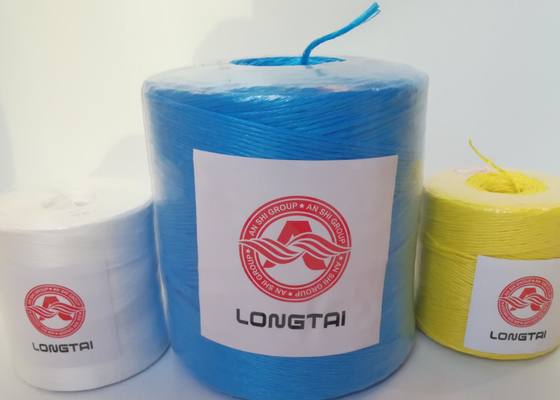 Agriculture PP Split Film Twine Fibrillated Polypropylene tying twines UV Baling twine Blue White Color
