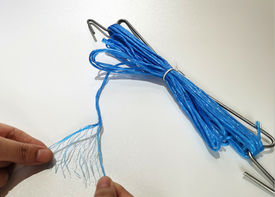 Agriculture PP Split Film Twine Fibrillated Polypropylene tying twines UV Baling twine Blue White Color