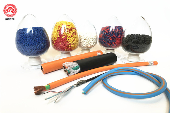 Colorful FR Plastic PVC Particles Shore A 90 105 Electrical Cable Insulation