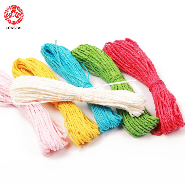 1.5mm Diameter 2 Plies Twisted Paper Rope For Decoration / Polypropylene Tying Twine
