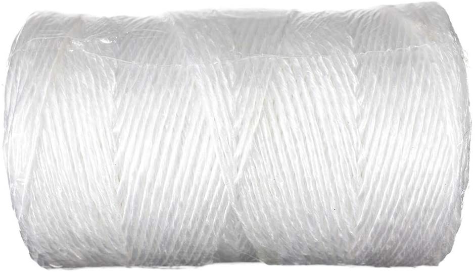 2mm Packaging rope Twisted White Poly Baler twine fibrillated polypropylene tying twine